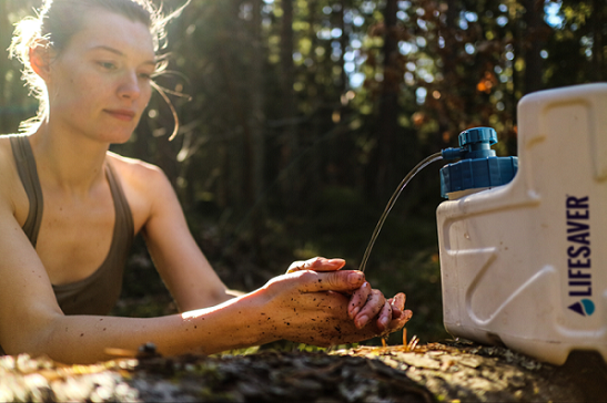 Access purified water at the campsite on demand with the LifeSaver Cube