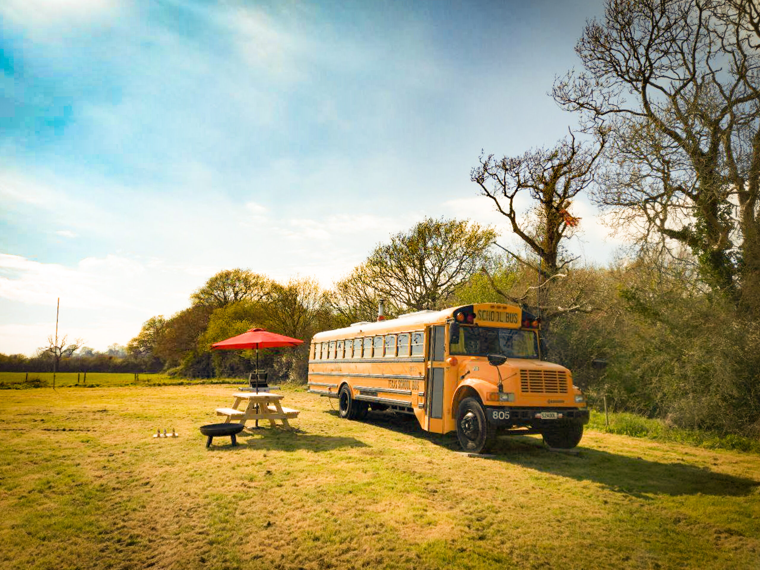 Experience a Big Schoolie Glamping Experience at Woolacombe, Devon.